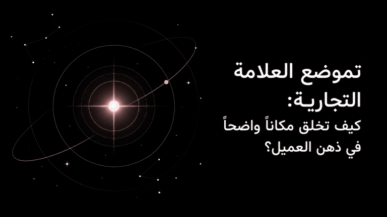 تموضع العلامة التجارية: كيف تخلق كوّن مكانًا واضحًا في ذهن العميل عبر رسالة مركزة ومميزة